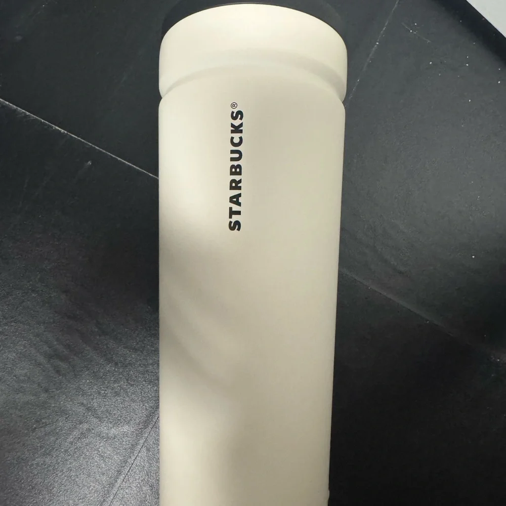Starbucks Ivory Tumbler with Logo